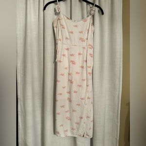 White with pink flowers Strappy dress